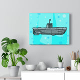 Sub Blue- Canvas Print