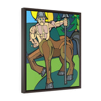 Stern Centaur - Framed Canvas Print