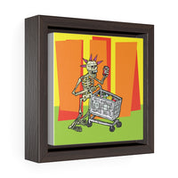 Shop to Death - Framed Canvas Print