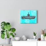 Sub Blue- Canvas Print