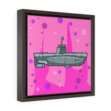 Sub Pink - Framed Canvas Print