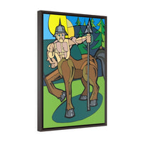 Stern Centaur - Framed Canvas Print