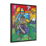 Genghis Khan - Framed Canvas Print