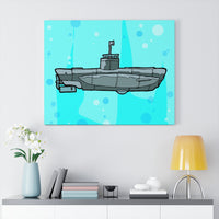 Sub Blue- Canvas Print