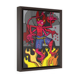 Naughty Imp - Framed Canvas Print