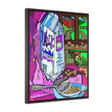 Breakfast Pink - Framed Canvas Print