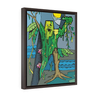 Swamp Monster - Framed Canvas Print