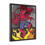 Naughty Imp - Framed Canvas Print