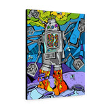 Robot Jellybean Swatter - Canvas Print