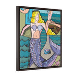 Mermaid - Framed Canvas Print