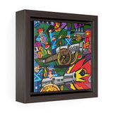 Cannon Fire - Framed Canvas Print