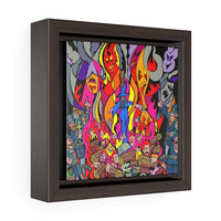 Burn the Witch - Framed Canvas Print