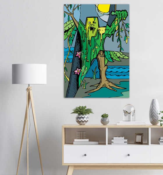 Swamp Monster - Metal Print