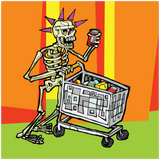 Shop to Death - Metal Print