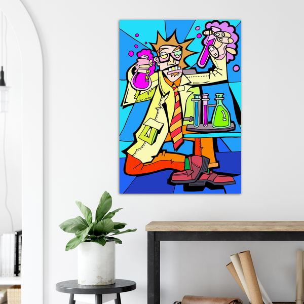 Mad Scientist - Metal Print