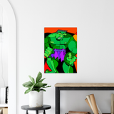 Green Monster Man - Metal Print